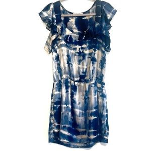 Collective Concepts Stitch Fix Ruffle Sleeve Dress Boho Tie Dye Large